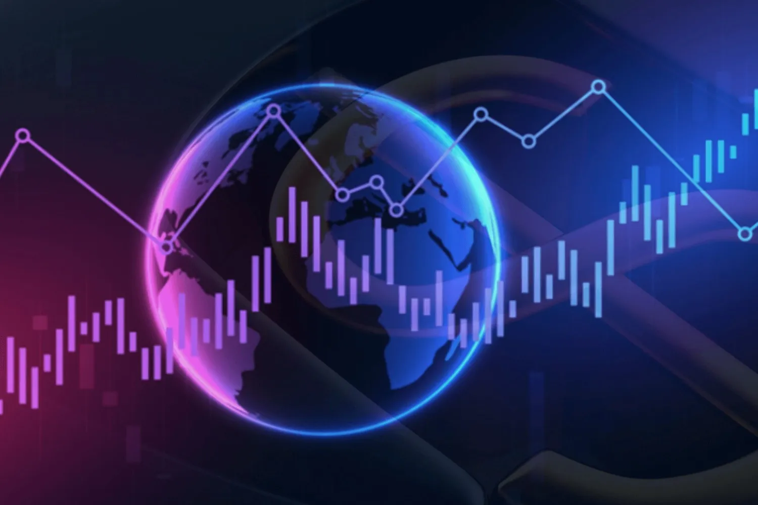 Global Forex market data display.