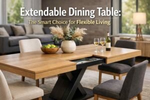 Extendable Dining Table Smart Space-Saving Solution
