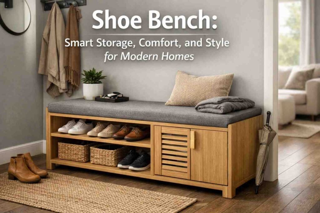 Shoe Bench: Smart Storage, Comfort, and Style for Modern Homes